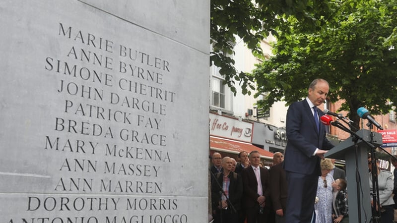 Micheál Martin addressed the crowd and told them the Government remained committed to the memory of the innocent victims of the bombings (Photo: RollingNews.ie)