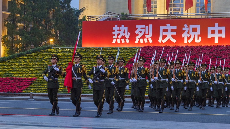 Chinese officials said they would not allow "wanton slander" of the army (file image)
