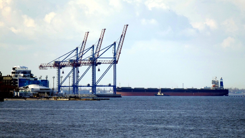 A ship arrives in Odessa under the grain deal last month