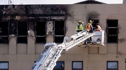 The blaze engulfed the four-storey, 92-room Loafers Lodge in Wellington's city centre