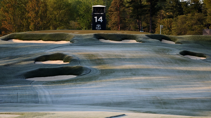 Frost has delayed the start of the PGA Championship at Oak Hill