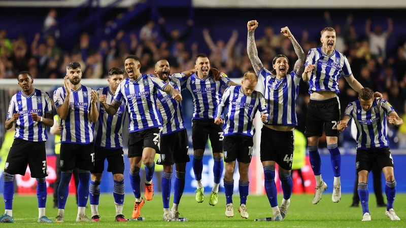 Sheffield Wednesday celebrate their incredible shootout victory