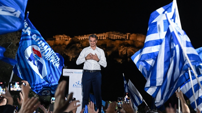 Kyriakos Mitsotakis said he delivered on his previous promises to bring steady growth, tax cuts and tougher immigration rules