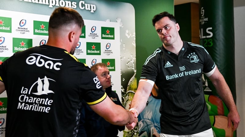 Gregory Alldritt and James Ryan and the pre-match coin toss