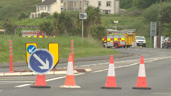 The scene was sealed off following the collision