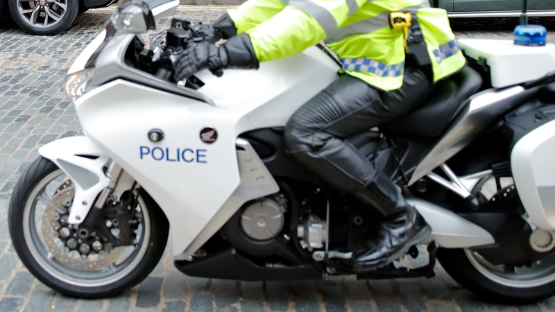 The woman was struck by a motorcycle during a royal escort (File image)