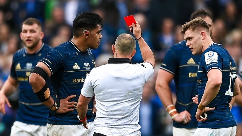 Ala'alatoa was shown a red card in the 78th minute