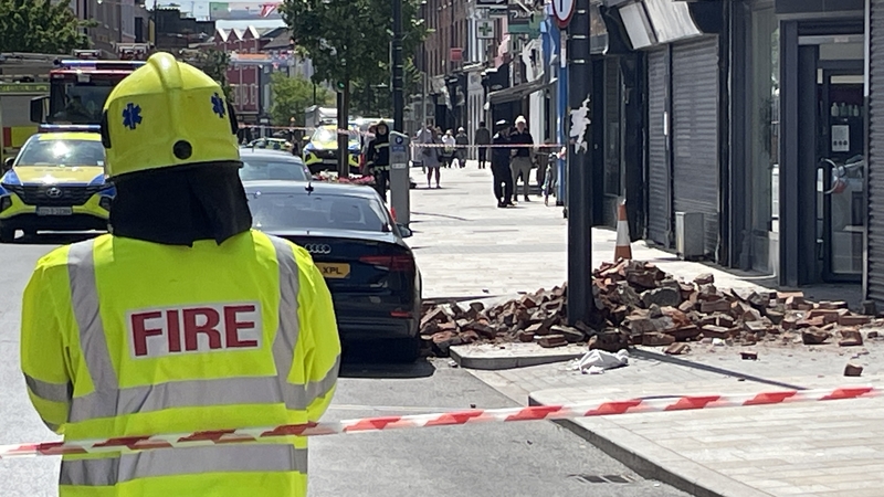 The area has been cordoned off and part of the street has been closed to traffic