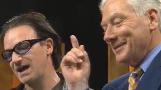 Gay Byrne and Bono