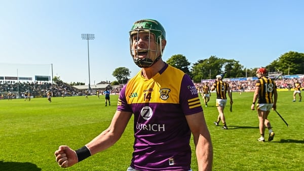 Conor McDonald celebrates at the final whistle