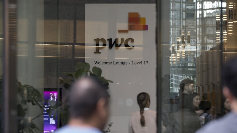 The lobby of PricewaterhouseCoopers Australia office in Sydney