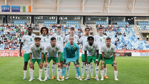 The Ireland U17s team which started against Spain on Saturday