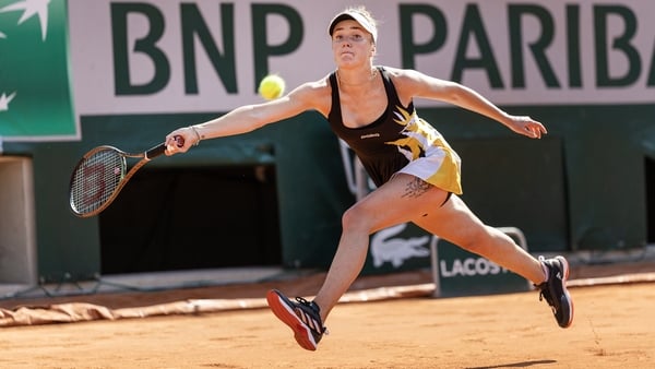 Elina Svitolina in action against Martina Trevisan