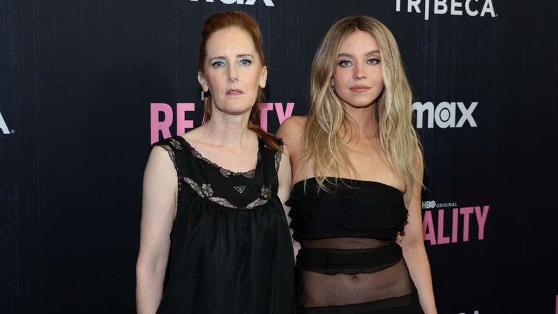 (L-R) Reality writer-director Tina Satter and star Sydney Sweeney at a special screening at the Museum of Modern Art in New York in May
