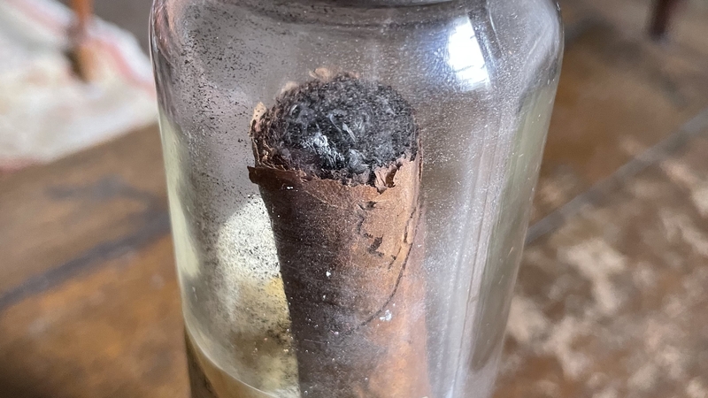 Auctioneer Charles Hanson described the cigar as 'an iconic piece of memorabilia'