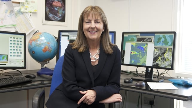 Evelyn Cusack, photographed at the Met desk in RTÉ in October 2016.