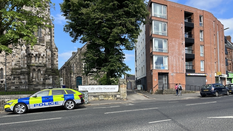The PSNI cordoned off the scene where the attack occurred
