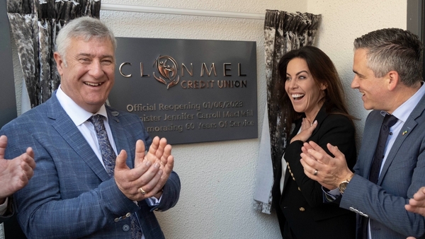 Jennifer Carroll MacNeill with board members at the re-opening ceremony in Clonmel