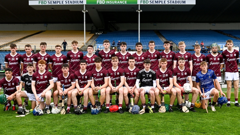 The Galway squad ahead of their semi-final victory over Cork