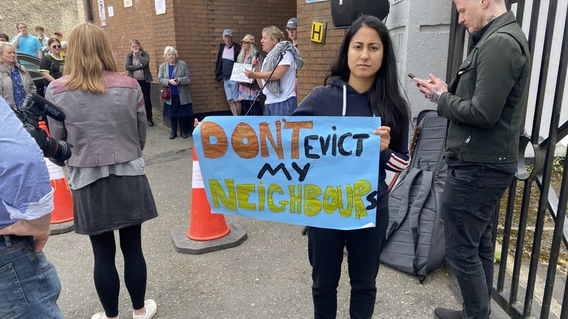 Fabiola Escaleva outside Tathony House today
