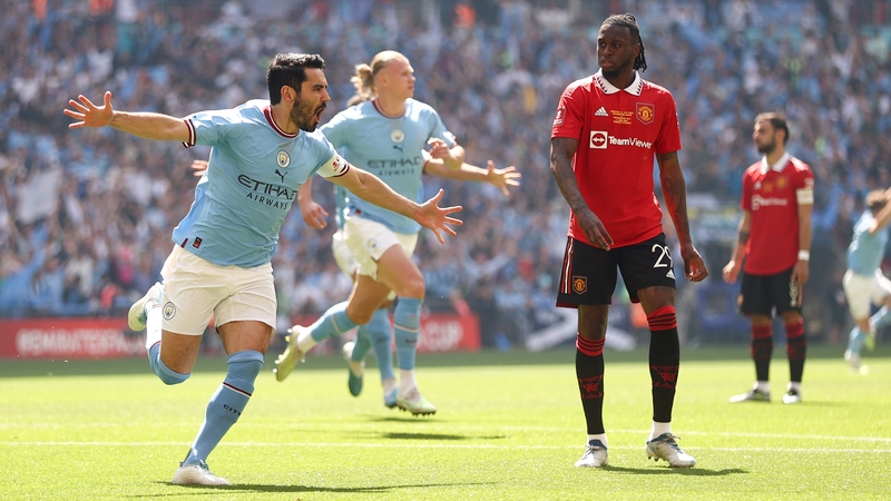 Ilkay Gundogan (L) is on the move