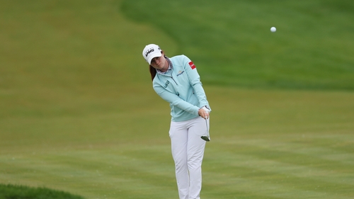 Leona Maguire plays a shot at the 12th