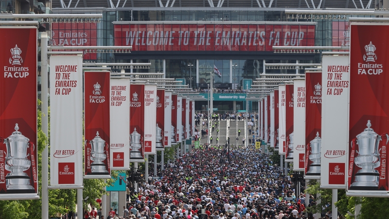 The man was arrested at the FA Cup Final at London's Wembley Stadium