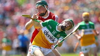 Adam Screeney got plenty of attention from the Cork back line in the first half of the Under-20 final