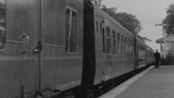 Train at Castletown Geoghegan, Co. Westmeath (1963)
