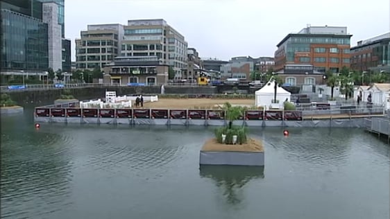 The Urban Beach at George's Dock in Dublin, 2008.