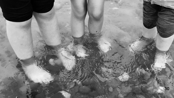 Wexford Traveller children go paddling in an image from 'No Twixing or Crossing'