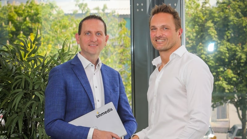 Terry Clune Founder of CluneTech and Immedis with Richard Limpkin chief strategy officer, Immedis