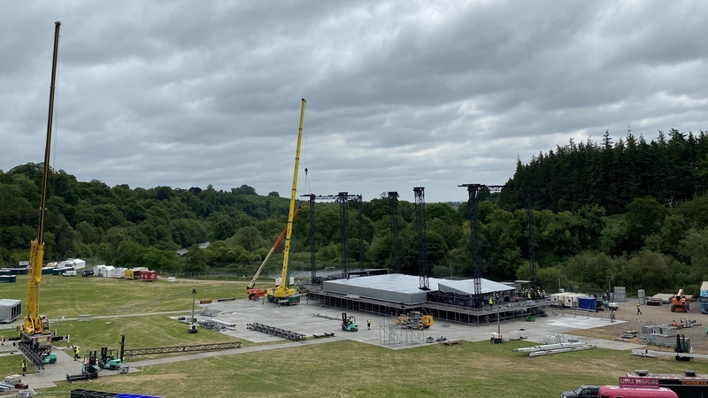 More than 80,000 people will attend the sold-out gig in the Co Meath village of Slane