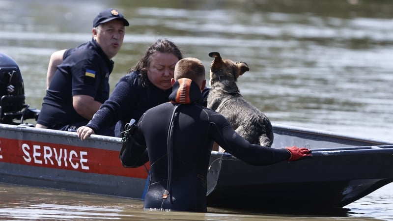 Ukraine and Russia, which have traded blame over the dam's destruction, have said they have evacuated more than 6,000 people and many more were fleeing by themselves
