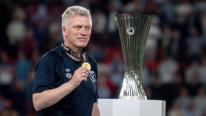 David Moyes led West Ham to the Europa Conference League trophy last season