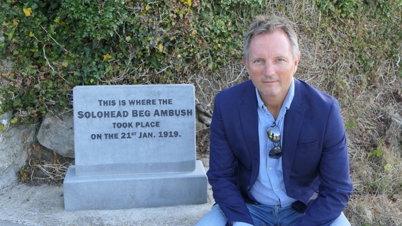 Tony Connelly at the site of the Soloheadbeg ambush