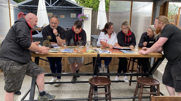 A group of members of the Faugheen 50 Road Racing Club and the Supporters Club