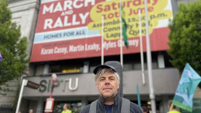 Musician Martin Leahy from Bandon, Co Cork, is threatened with eviction