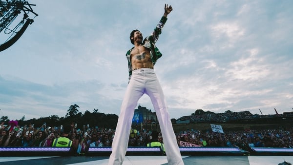 Harry Styles onstage at Slane Castle on Saturday night. Photo credit: Lloyd Wakefield