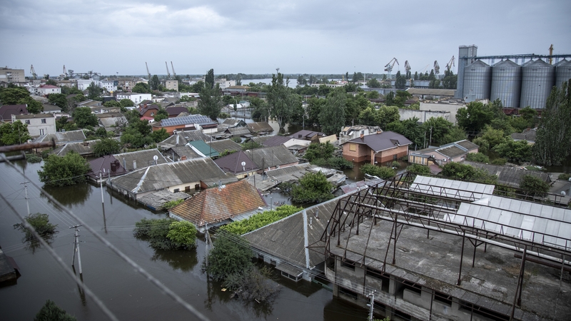 The Russian-controlled Kakhovka dam along the front line in the Kherson region was destroyed on 6 June, forcing thousands to flee