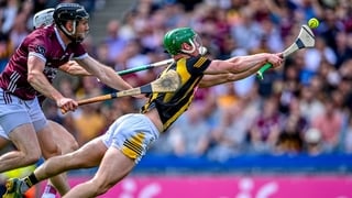 Martin Keoghan shoots to score Kilkenny's opening goal