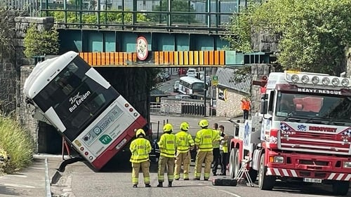 Emergency services, including four units of Cork City Fire Service, attended the scene
