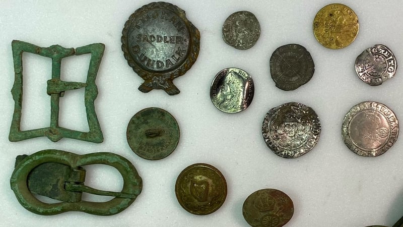 A selection of the archaeological objects recovered by gardaí