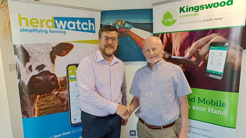 Fabien Peyaud Herdwatch CEO and Gerry Lynskey Kingswood