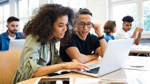 Half of students surveyed agreed that using AI tools to complete assignments and exams counts as cheating or plagiarism while one in five admitted using it for schoolwork. Photo: Getty Images