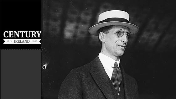 Century Ireland Issue 259 - Photograph of Eamon De Valera, taken between 1918 and 1920 Photo: Libra…