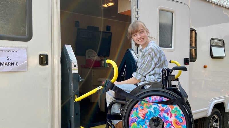 Niamh Moriarty on the set of Best Interest