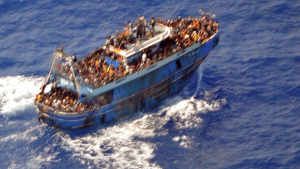 A total of 600 people drowned after the overloaded Adriana fishing vessel sank (Pic: Hellenic Coast Guard)