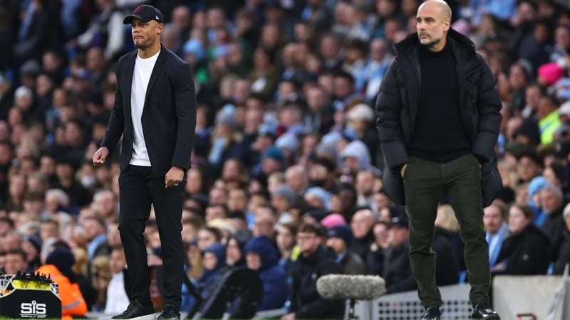 Vincent Kompany and Pep Guardiola go head-to-head on the opening day of the Premier League