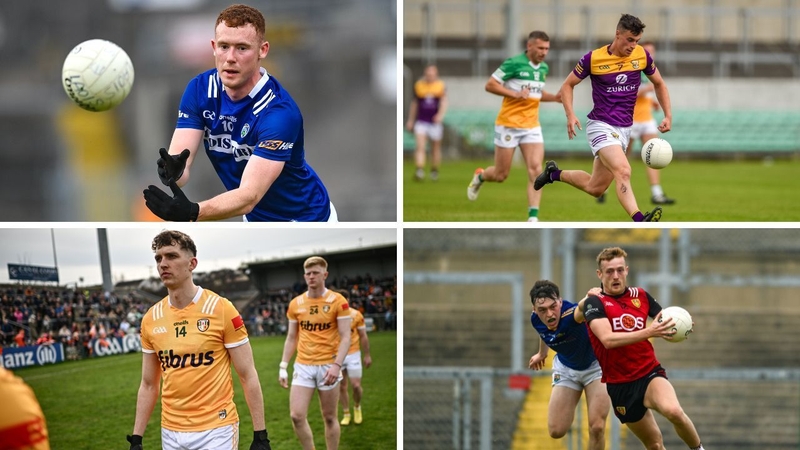 Clockwise L-R: Colm Murphy (Laois), Paraic Hughes (Wexford), Liam Kerr (Down) and Ruairi McCann (Antrim)